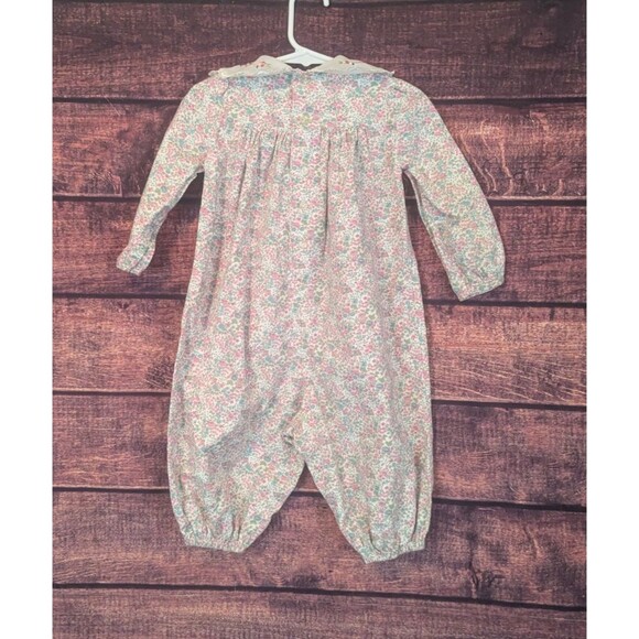 Vintage Baby Girl 18 Month Bubble Romper One Piece Floral USA Made Rare Editions - Picture 4 of 10